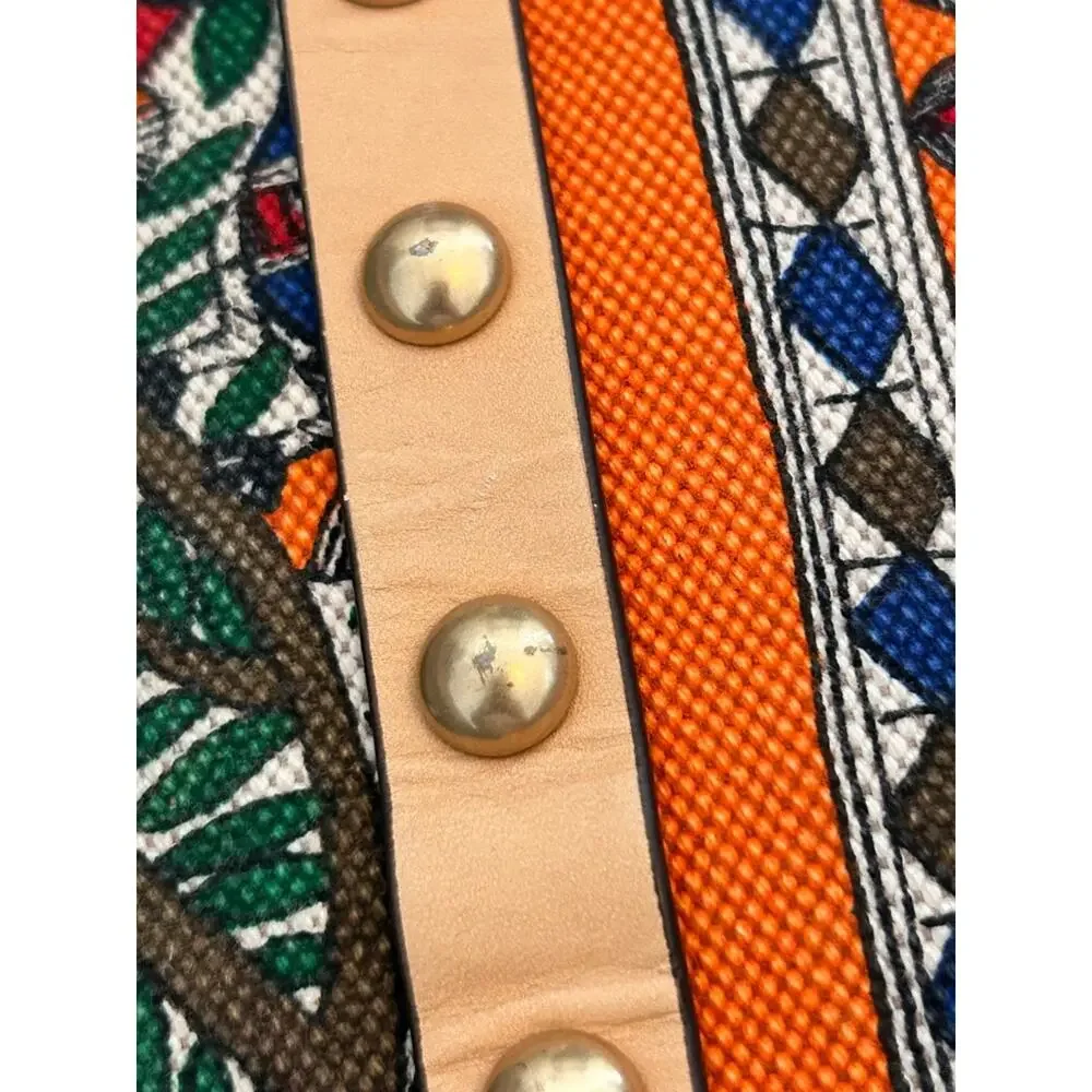 Tory Burch Block T Stud Something Wild Print Tote with Pouch